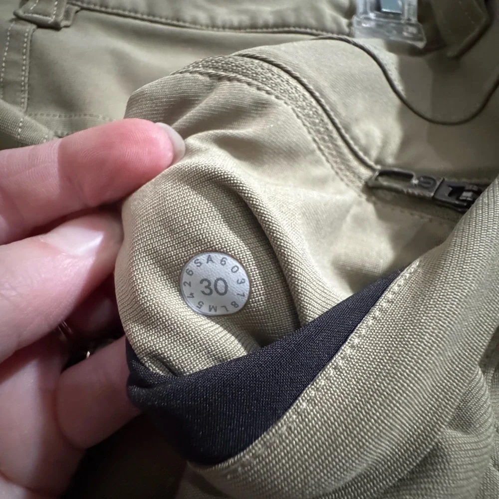 Khaki Lulu Lemon Pants